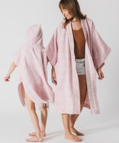Bambukinis moteriškas kimono rausvos spalvos