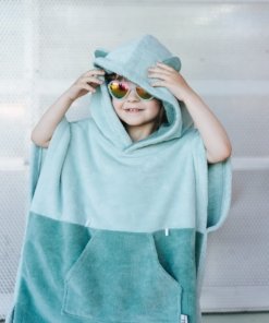 „Surfbear“ vaikiškas maudymosi pončas žalios spalvos