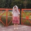 „Surfbunny“ vaikiškas maudymosi pončas rausvos spalvos