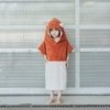„Surffoxy“ vaikiškas maudymosi pončas oranžinės spalvos