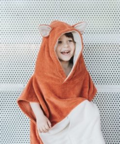 „Surffoxy“ vaikiškas maudymosi pončas oranžinės spalvos